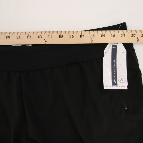 Beach House Swim Board Shorts Black Zipper Pocket Plus Comfort Fit Size 22W NWT - Picture 6 of 16